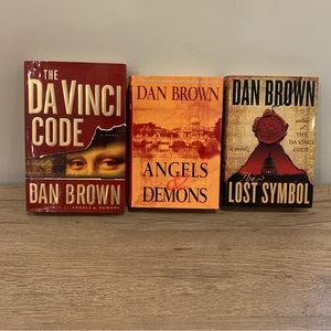 Dan Brown Hardcover Books Set The Da Vinci Code Angels & Demons The Lost Symbol